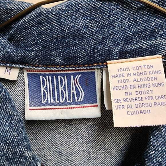 Vintage BILL BLASS Chore Coat Jean Jacket Women's Size Medium - Picture 10 of 10